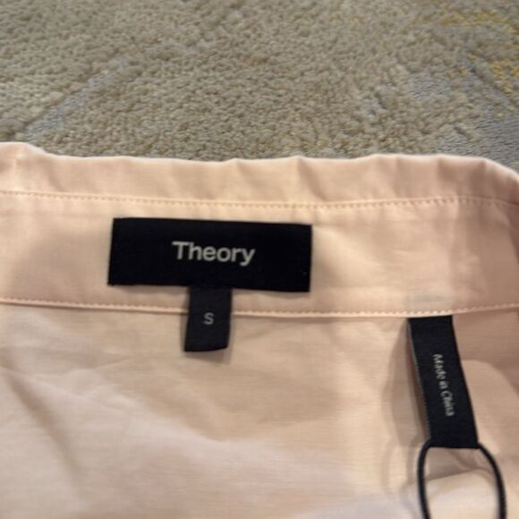 theory ss twist shirt Quartz icon shirting 2 new with tag size S MSRP $195 - Picture 8 of 13